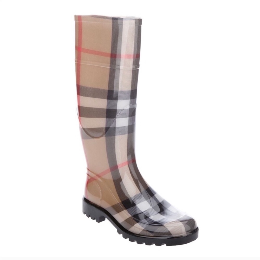 Burberry rain boots